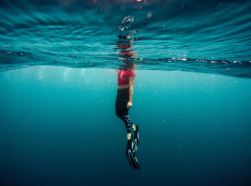 Snorkeling in the sea